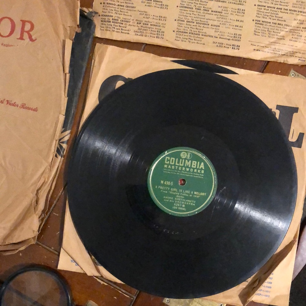 Andre Kostelanetz A Pretty Girl Is Like A Melody 78 RPM Shellac Record
